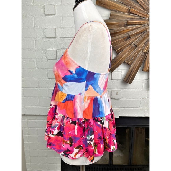 NWT French Connection Isadora Delphine Patch Peplum Top - Picture 4 of 9